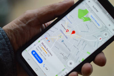 Google Map Showing a Business Ranking