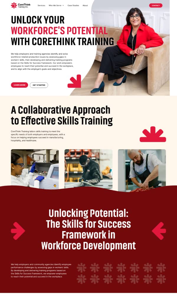 Website project for CoreThink Training